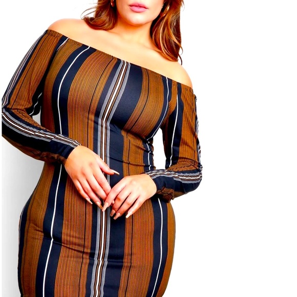 Rebdolls size 1x off the shoulder dress NWT - Picture 1 of 3